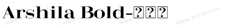 Arshila Bold字体转换